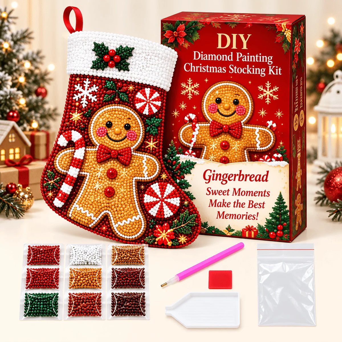 DIY Diamond PaintingChristmas Stocking Kit