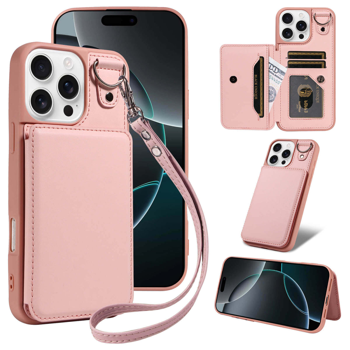 Leather Wallet Phone Case – Stylish Minimalist Protective Case