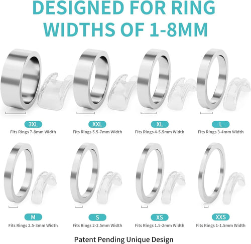 8 Sizes Invisible Silicone Ring Adjuster