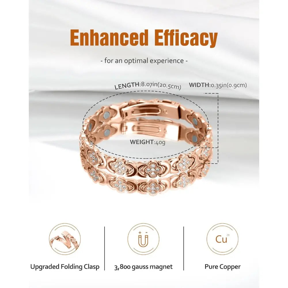 Jecanori Pure Copper  for Women - Rose Gold