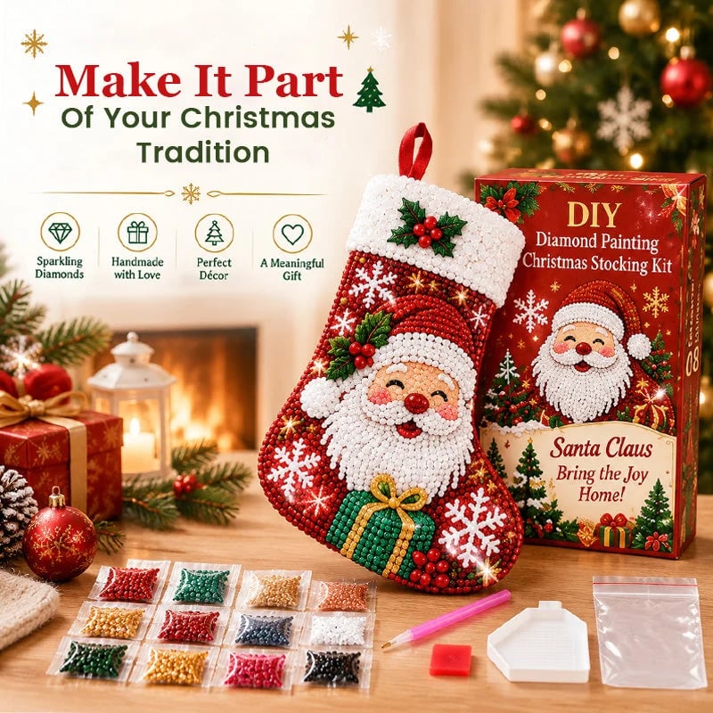 DIY Diamond PaintingChristmas Stocking Kit