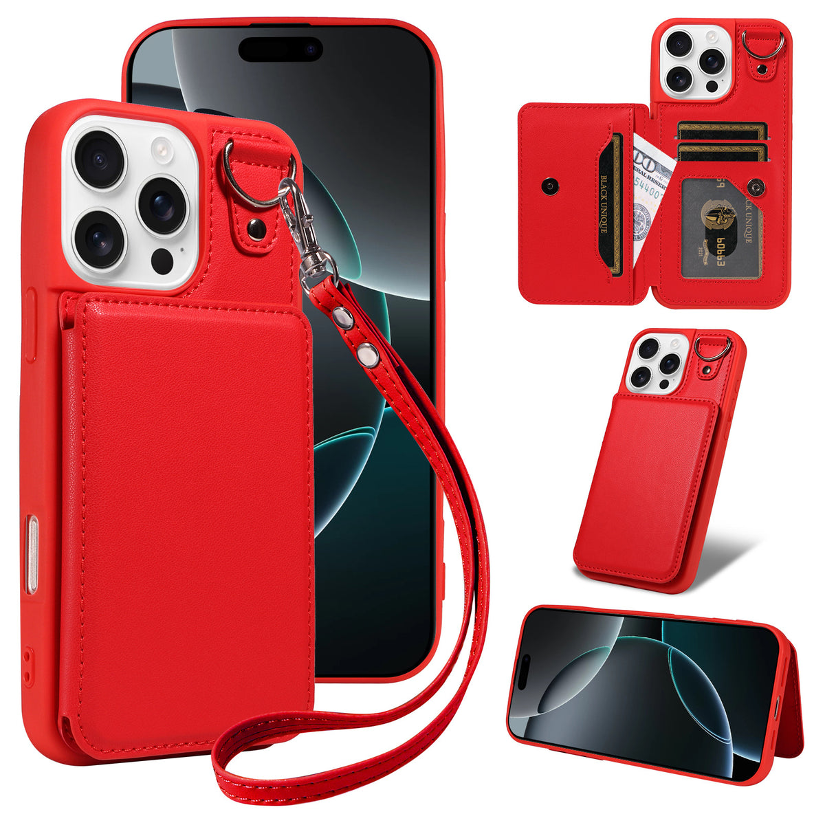 Leather Wallet Phone Case – Stylish Minimalist Protective Case