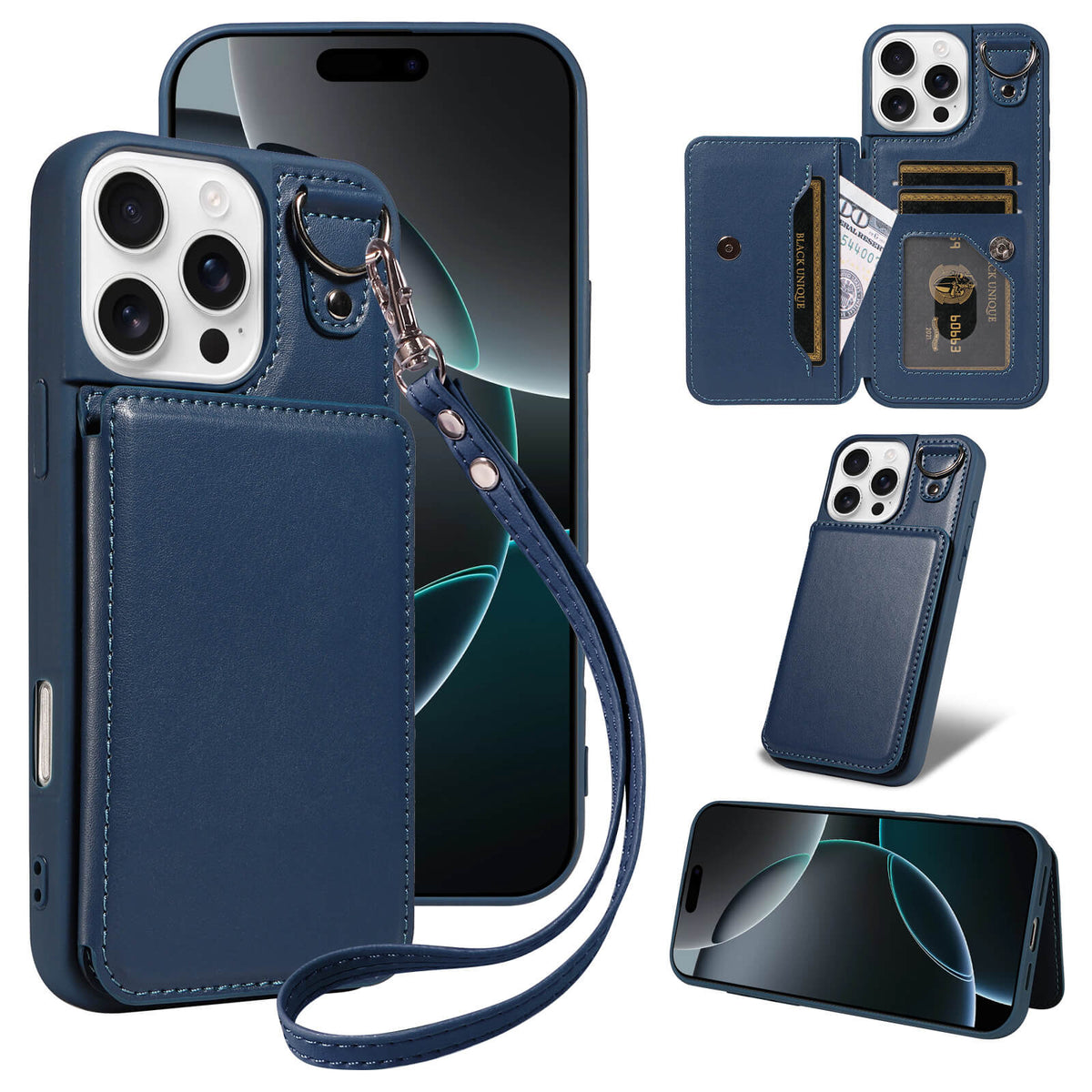 Leather Wallet Phone Case – Stylish Minimalist Protective Case