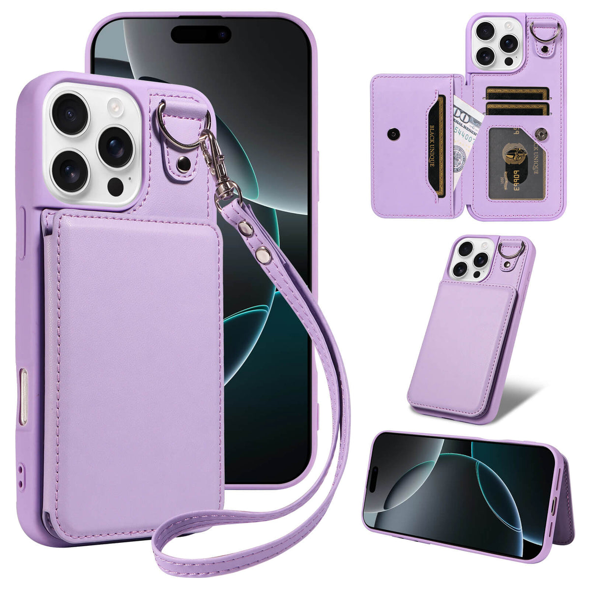 Leather Wallet Phone Case – Stylish Minimalist Protective Case