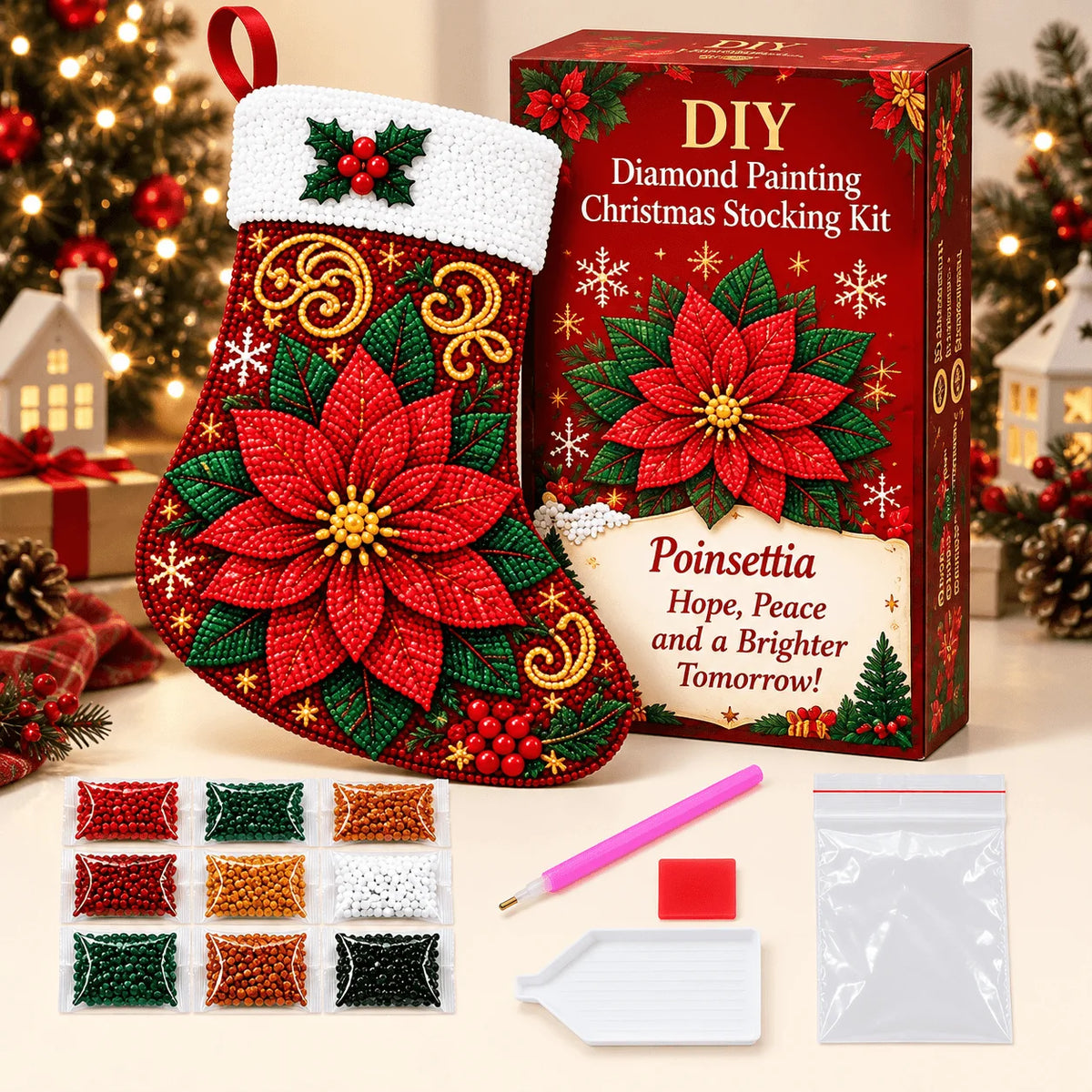 DIY Diamond PaintingChristmas Stocking Kit