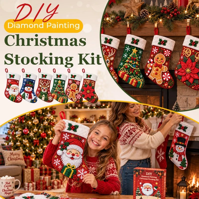 DIY Diamond PaintingChristmas Stocking Kit