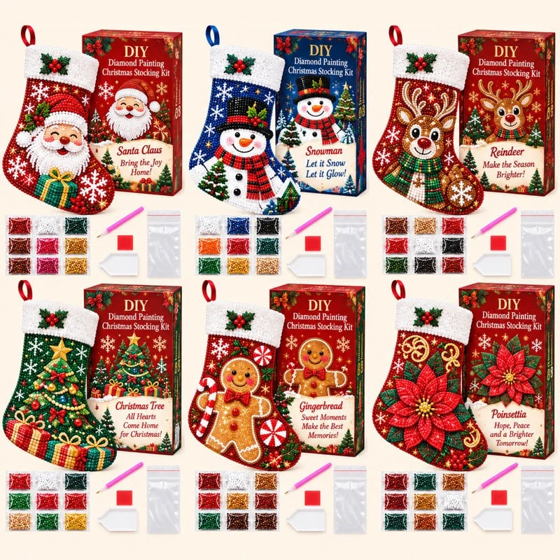 DIY Diamond PaintingChristmas Stocking Kit