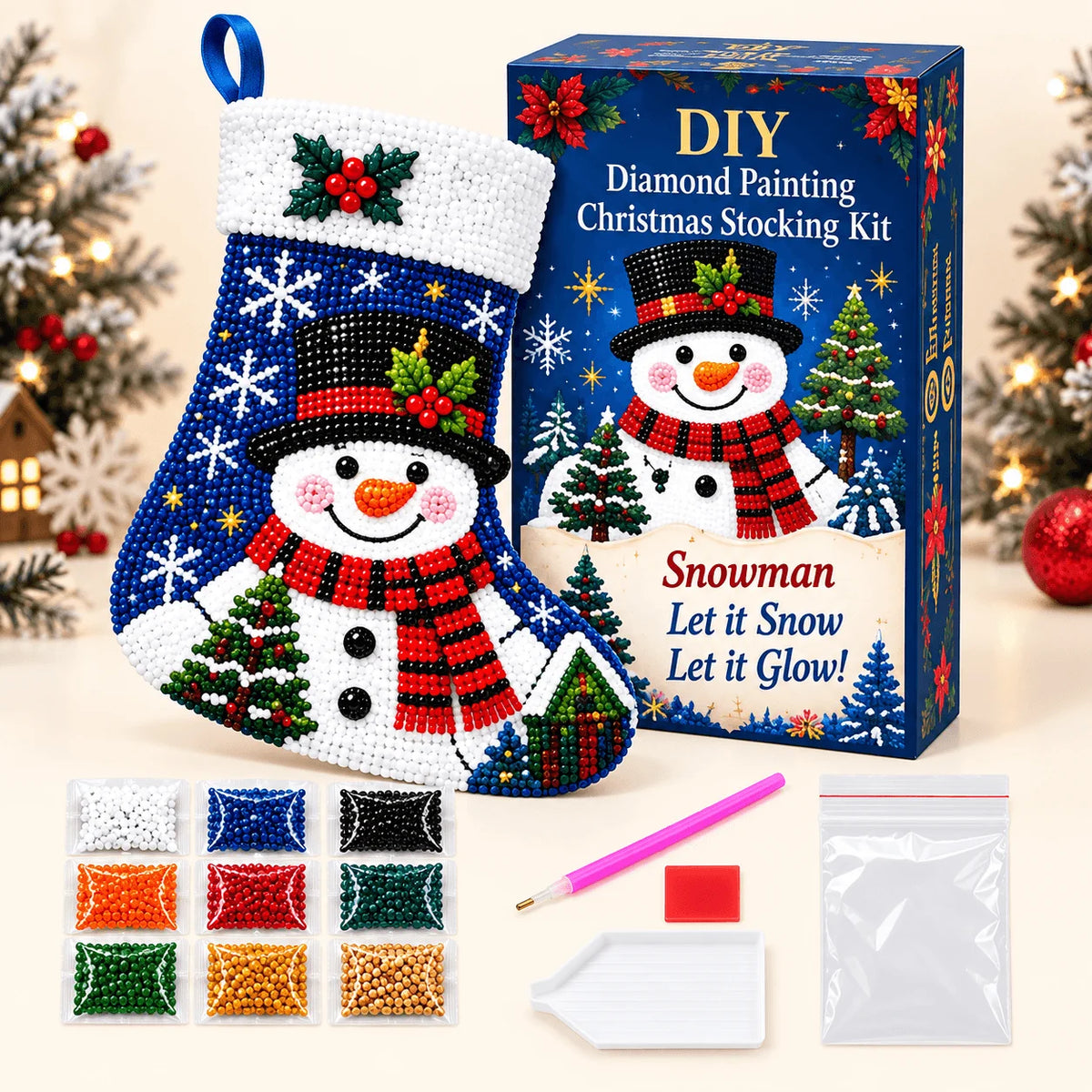 DIY Diamond PaintingChristmas Stocking Kit
